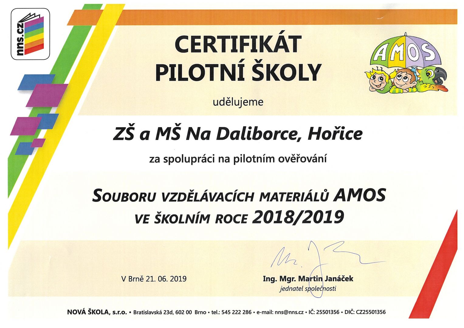 certifikát